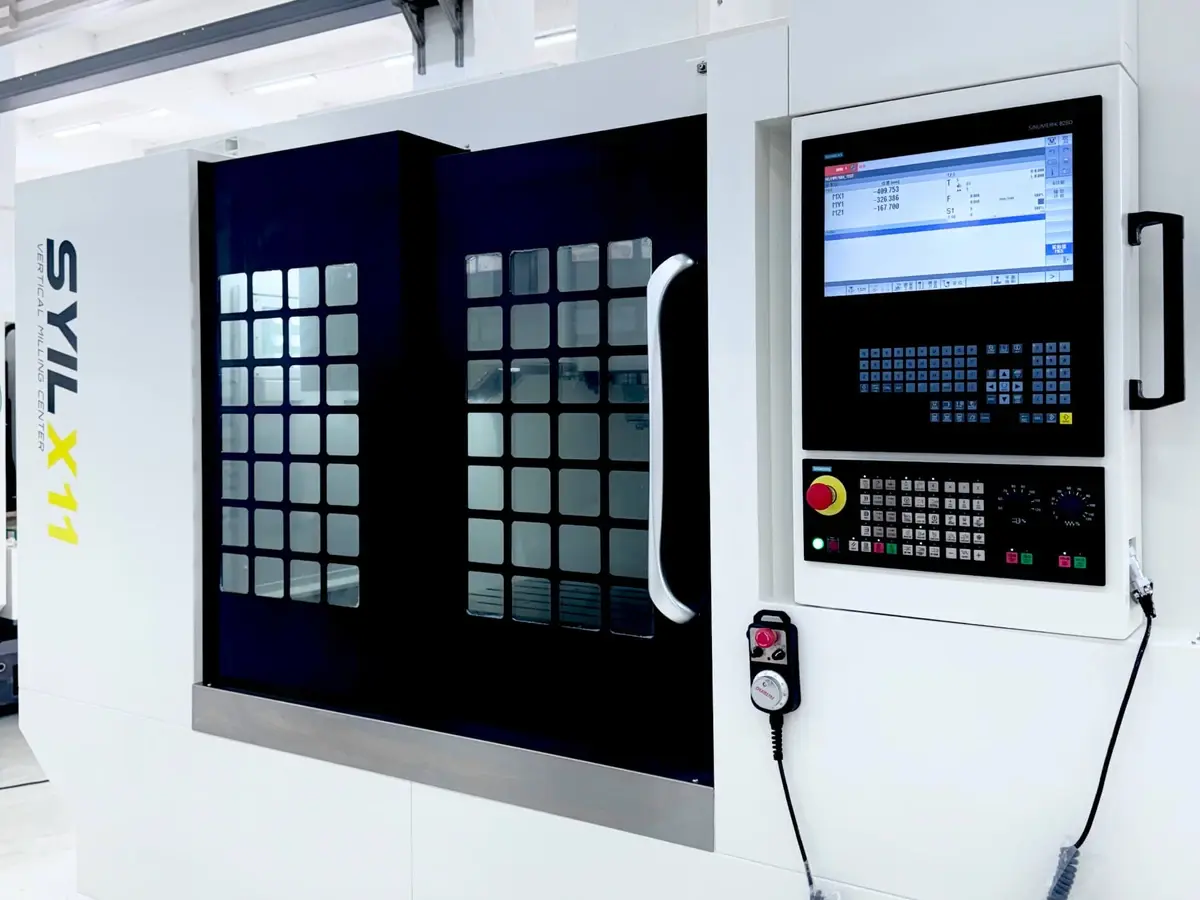 SYIL X11 vertical machining centre in the Camspec Engineering workshop